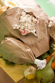 Roast turkey paper bag craft.
