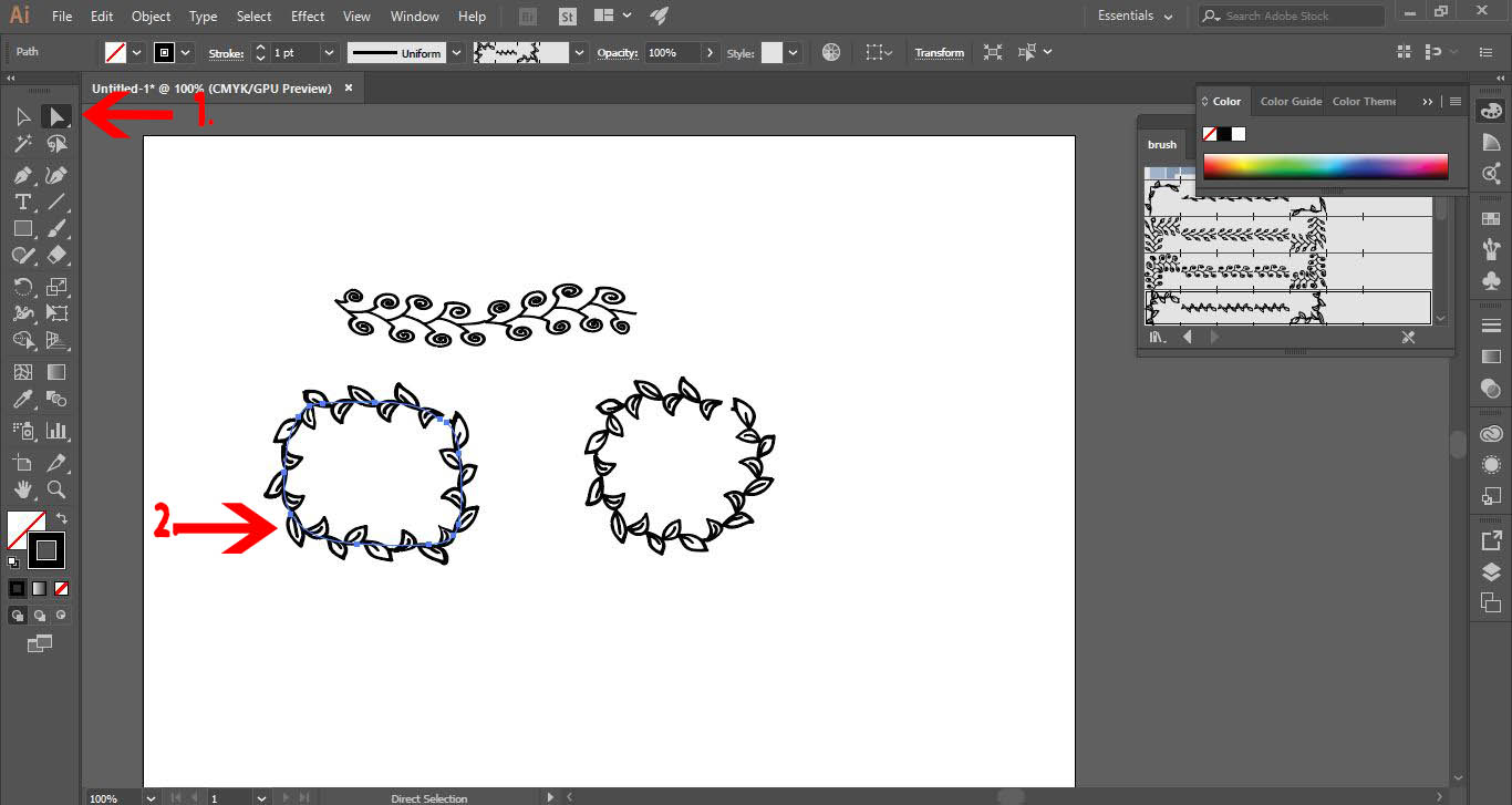 How to add a brush in Adobe Illustrator Design Bundles