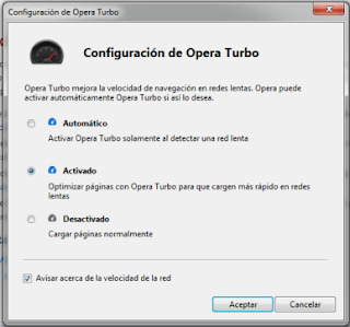 Configurar Opera Turbo