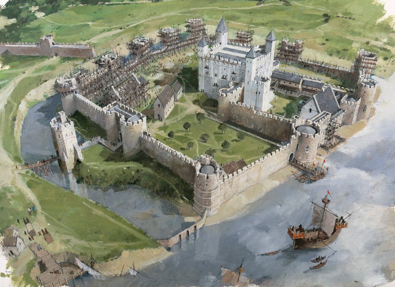 рыцарский замок строительство замка в средневековье