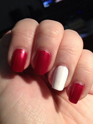 Kleancolor White and Red Heart