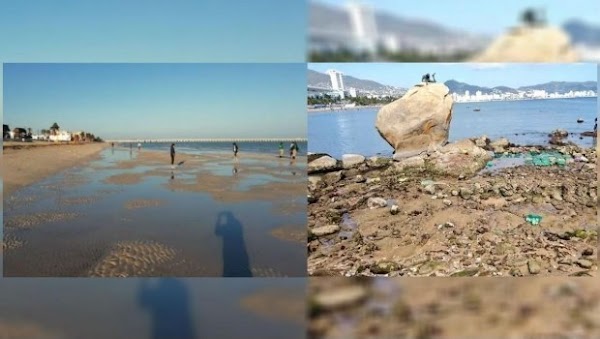 FOTOS: se aleja el mar en varias playas de México. FOTOS: se aleja el mar en varias playas de México.