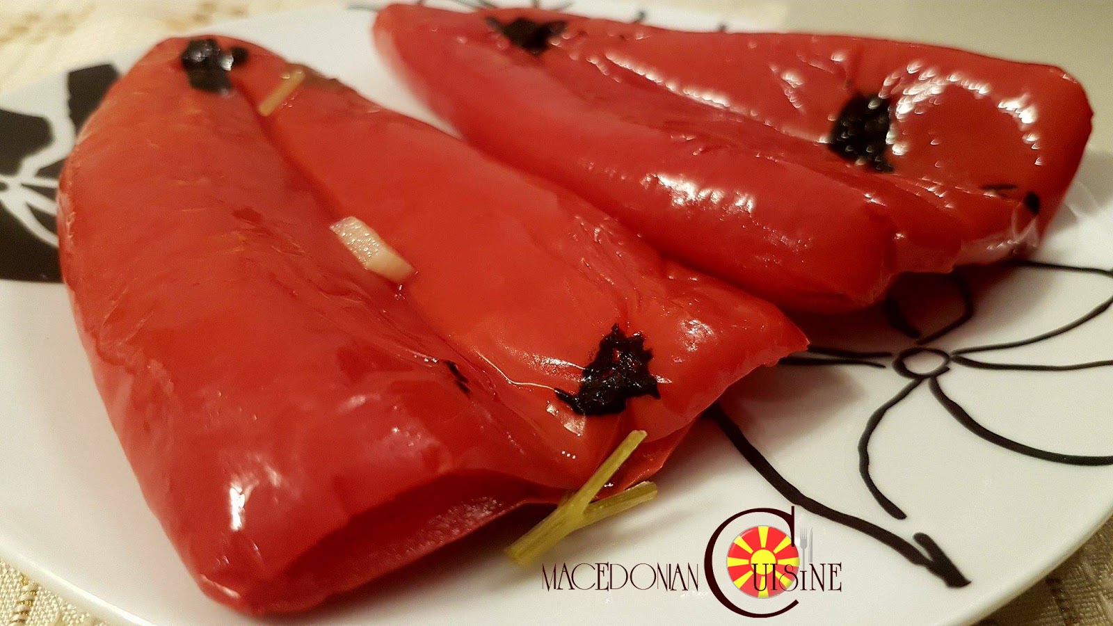 BAKED PEPPERS SALAD (PEGLANI PIPERKI) ~ Macedonian Cuisine