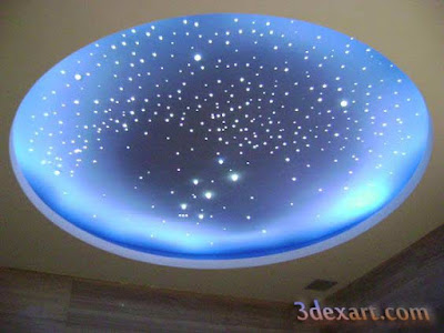 How to make fiber optic star ceiling, starry sky stretch ceiling lighting ideas