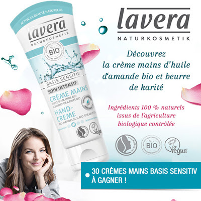 30 crèmes mains basis sensitiv de lavera à gagner ! 30 crèmes mains basis sensitiv de lavera à gagner !