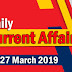 Kerala PSC Daily Malayalam Current Affairs 27 Mar 2019