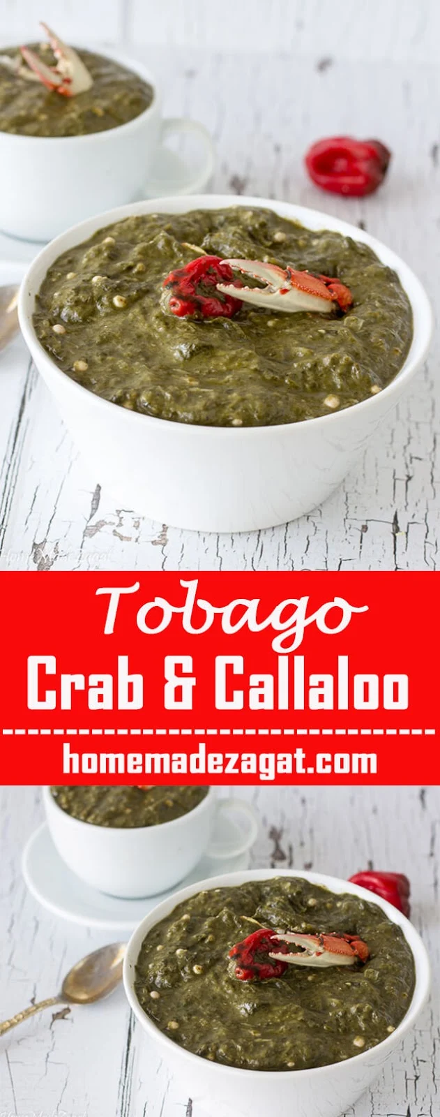 Delicious callaloo recipe with crab