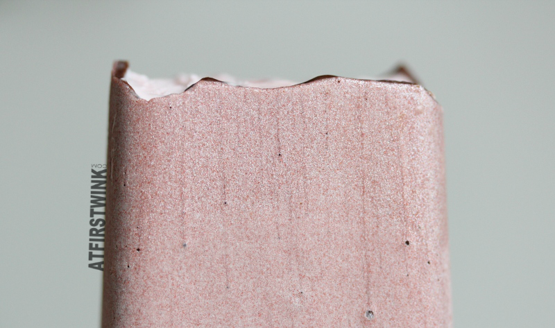 Magnum pink raspberry chocolate ice cream bar bitten