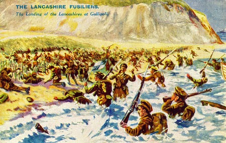 'The Lancashire Landing', Cape Helles. 'The Lancashire Landing', Cape Helles, 1915.