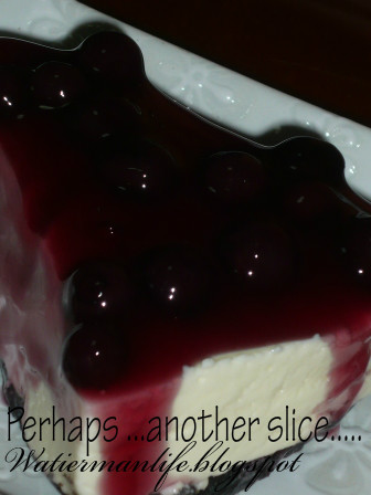 WATIERMANLIFE: Blueberry Cheese Cake.Non-Bake jer!!