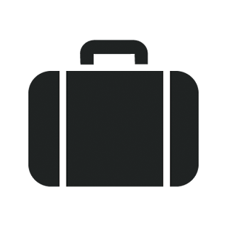 Vector illustrator briefcase mono icon for designer and Developer .