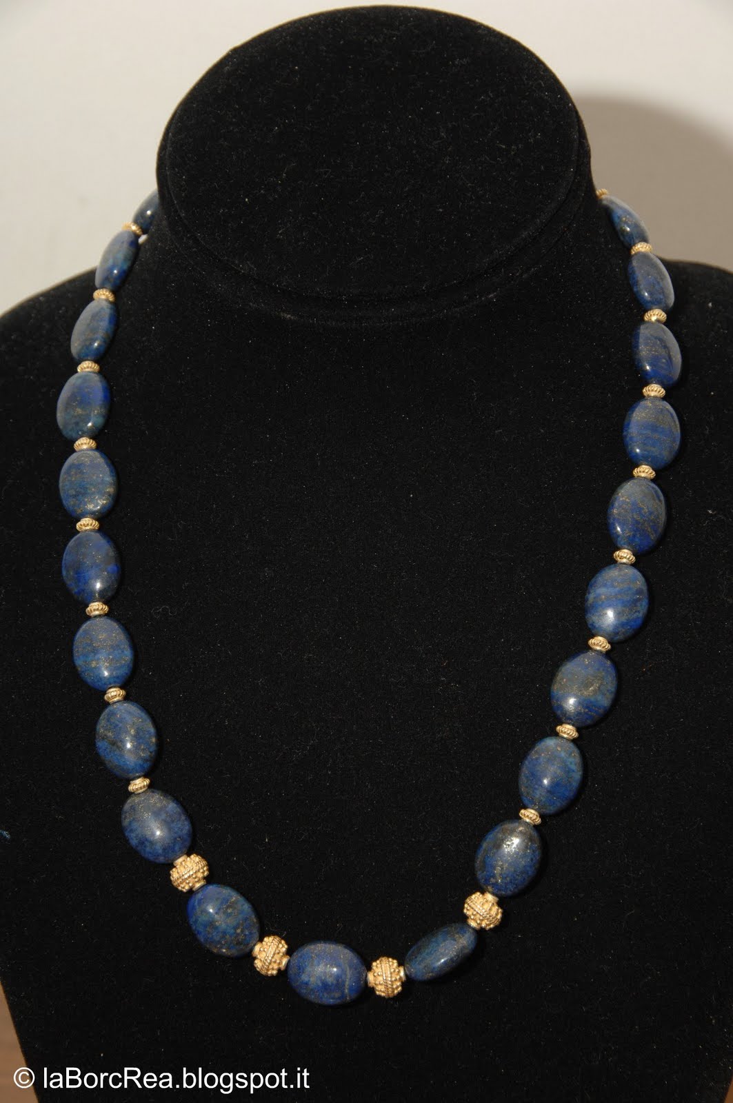 Collana Mala Tibetana In Lapislazzuli Blu Naturale - Perline Da 6/8/10 Mm Con Nappa - Fatta A Mano