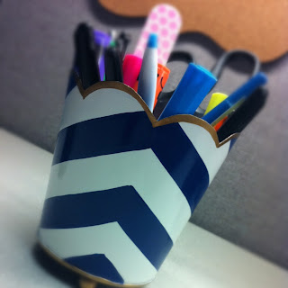 cubicle accessories chevron cup