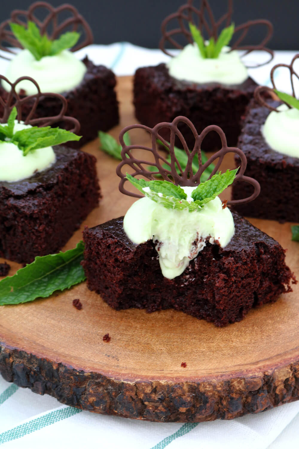 Chocolate and Mint Mousse Traybake Bake Off Bake Along Take Some Whisks