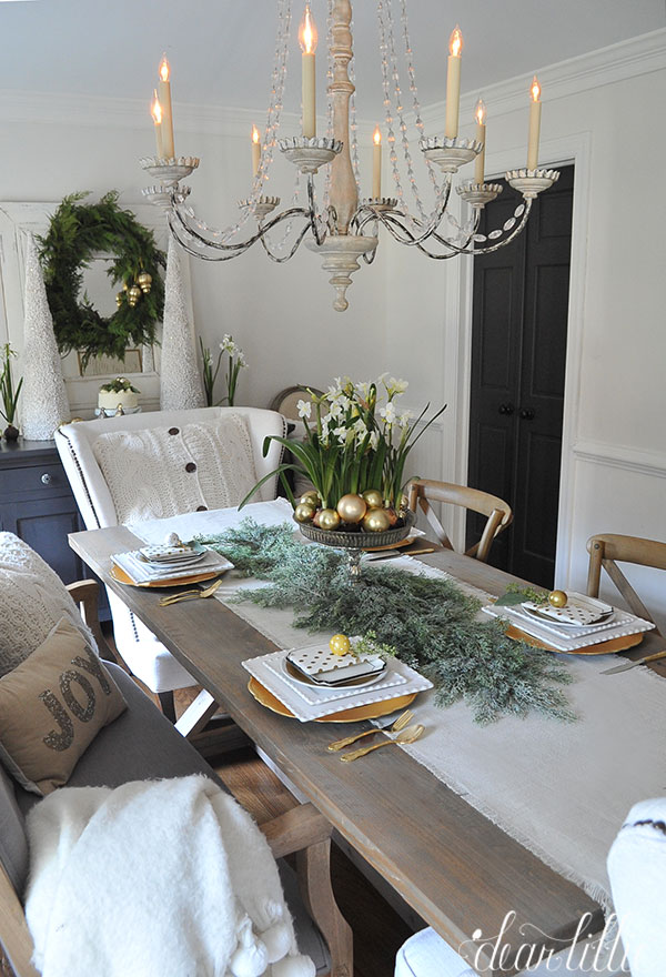 Dear Lillie Farmhouse Holiday Series Our Christmas Dining Room and a