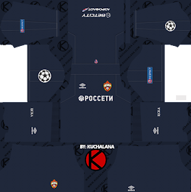 CSKA Moscow 2018/19 UCL Kit - Dream League Soccer Kits