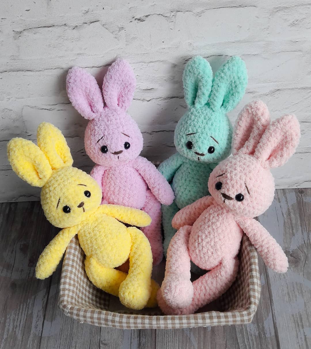 Stuffed Animals & Plushies Big/small Plush Honey Bunny stuffed crochet ...