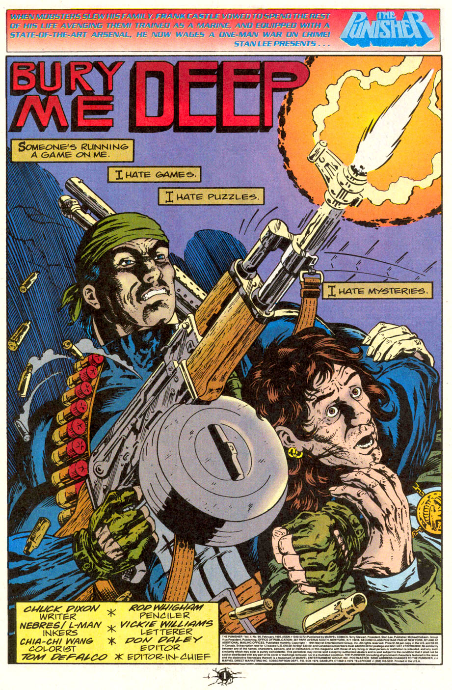 Read online The Punisher (1987) comic -  Issue #99 - Bury me Deep - 2