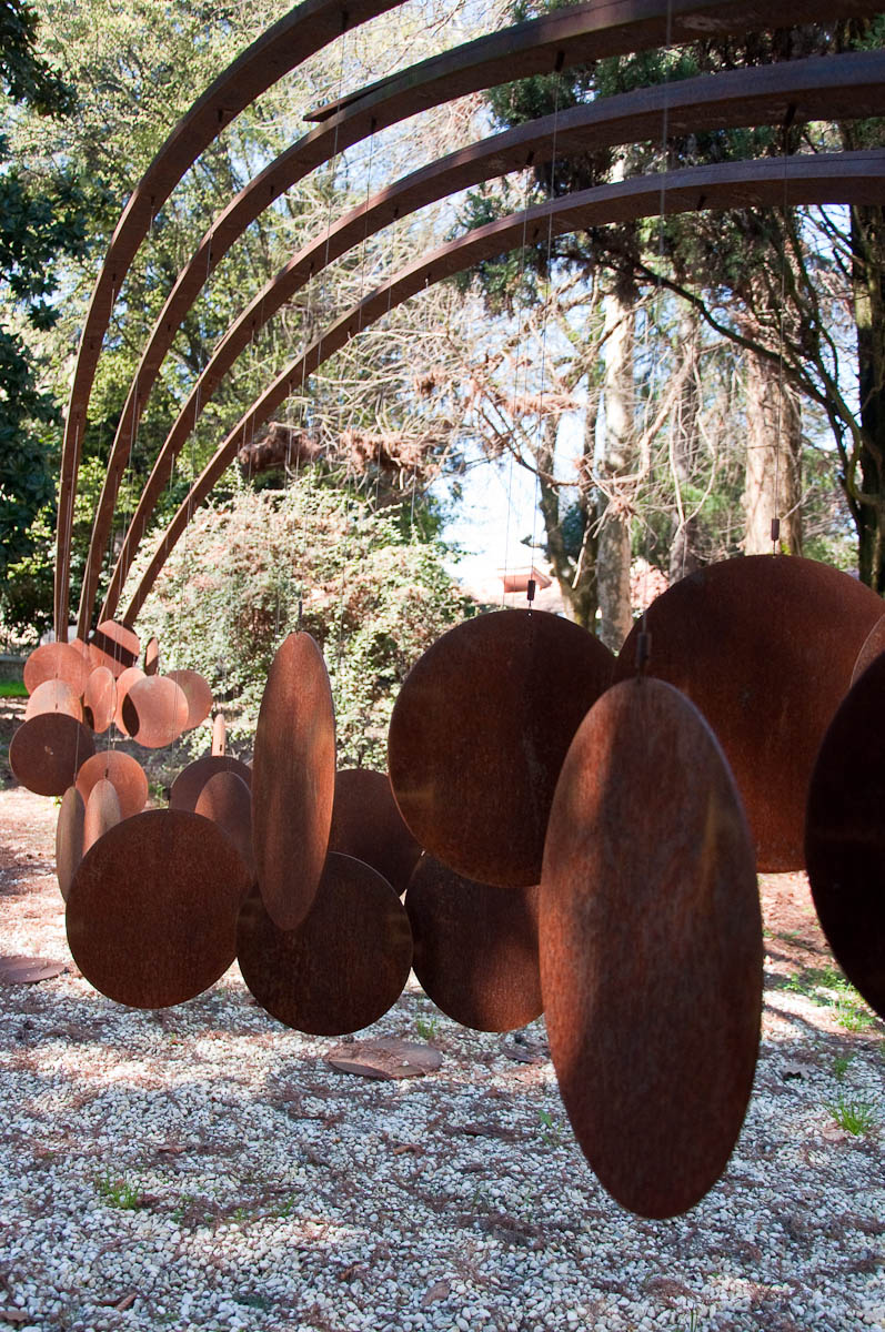 Close-up of Galileo's Moons Installation, Vicenza, Veneto, Italy Close-up of Galileo's Moons Installation, Vicenza, Veneto, Italy