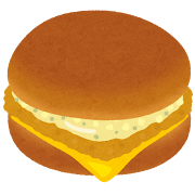 フィッシュバーガーのイラスト