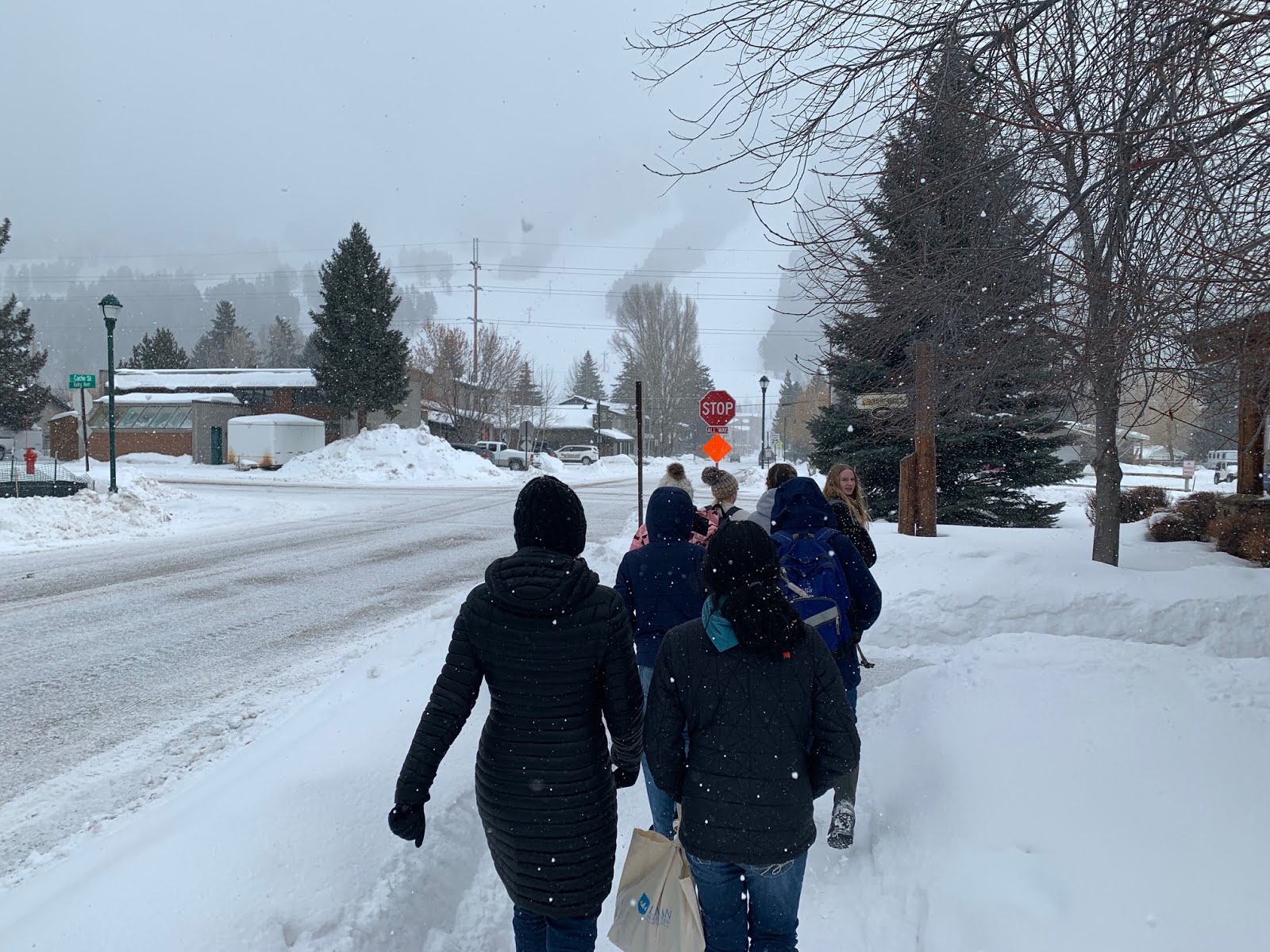 KCD Jackson Hole Ski Trip On our way to tubing!