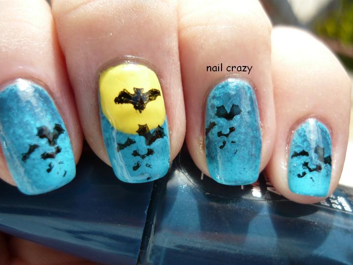 Nail crazy: Halloween Nail Art Challenge - Bat