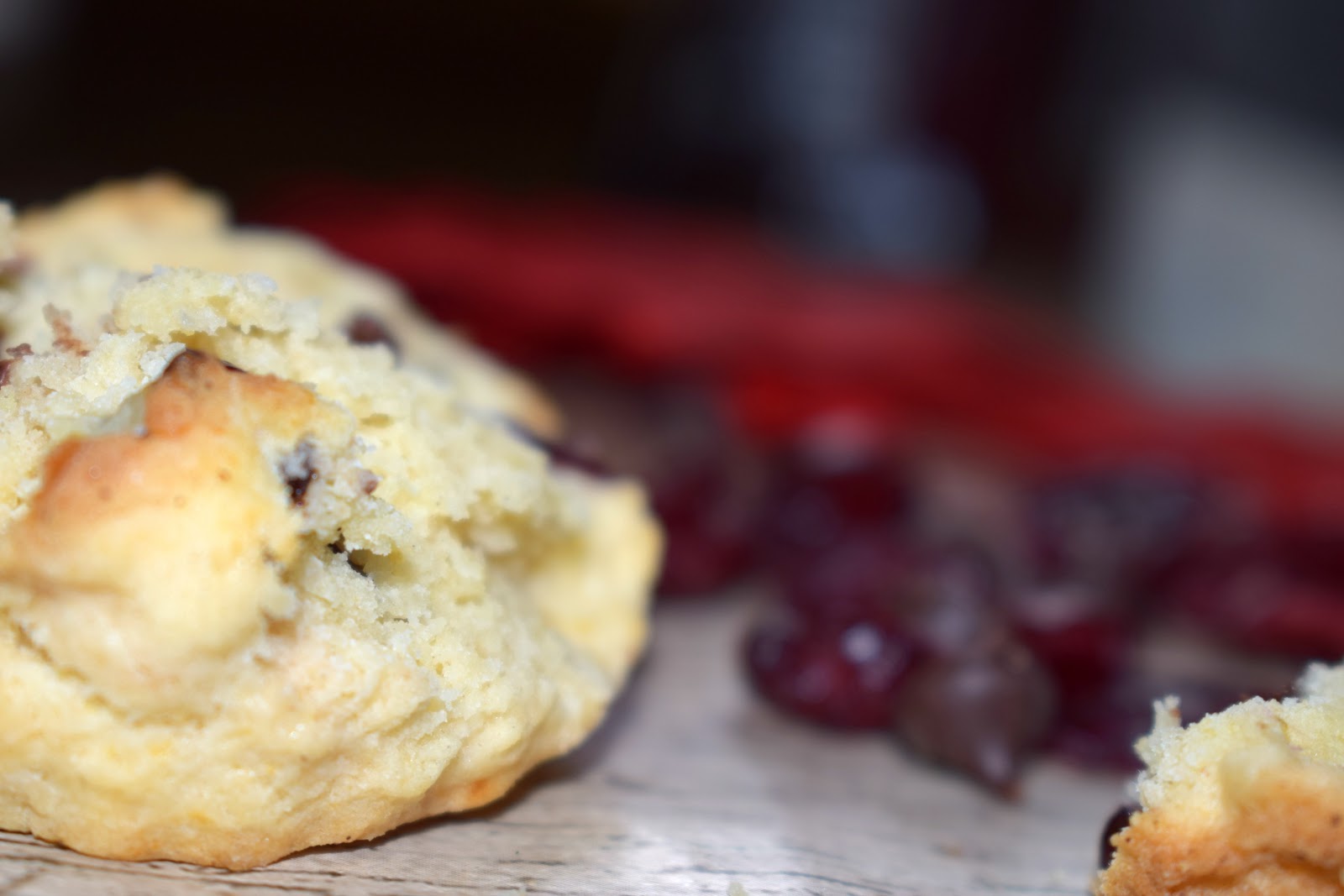 Cranberry and chocolate chip scones