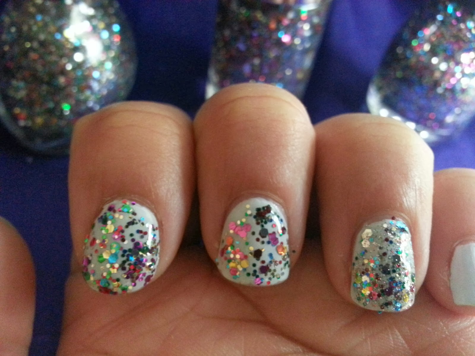 Fueled by Polish Comparison Glitter bomb polishes