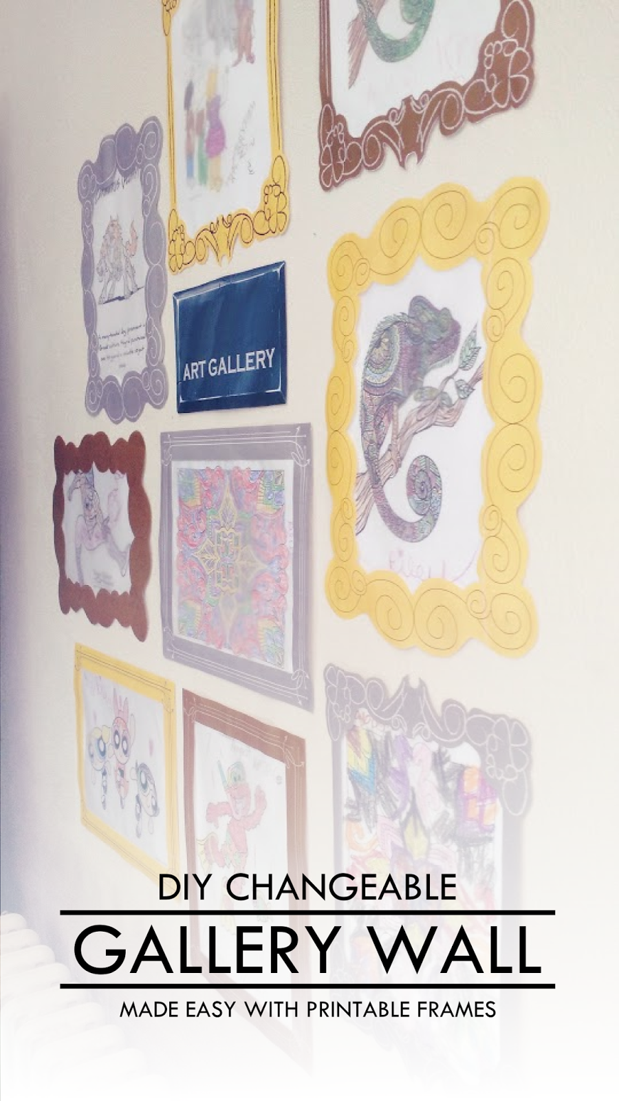 Hello Wild Things Diy Coloring Page Gallery Wall