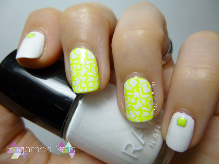 Nail Art Amarillo neón. Hagamos Nails