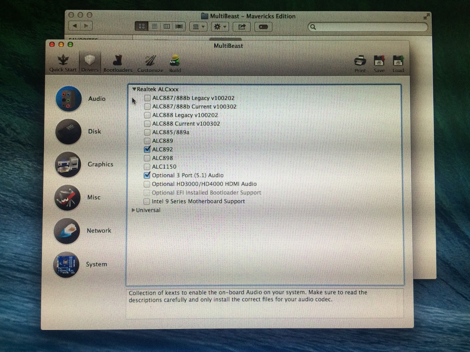 Multibeast mavericks latest