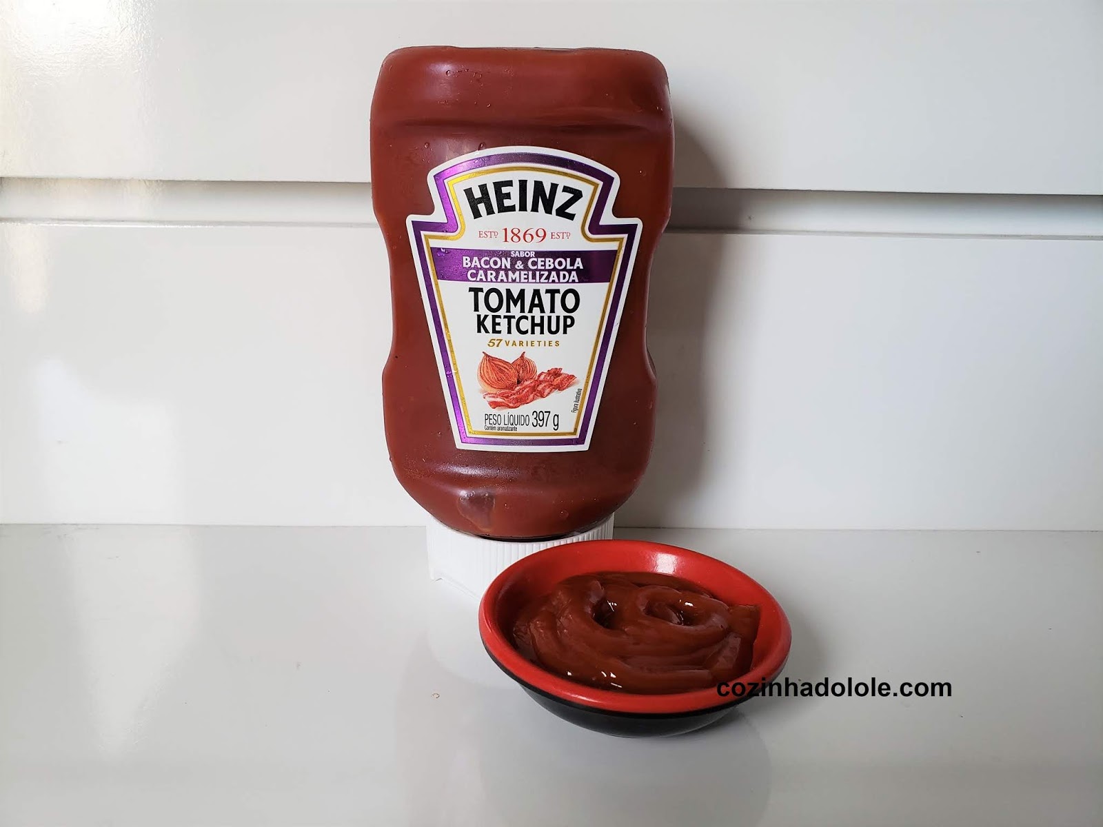 Cozinha do Lole Heinz Ketchup sabor Bacon e Cebola Caramelizada