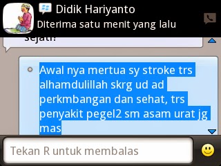 Stroke bisa disembuhkan dengan Minum Jamu Wahyu Sejati