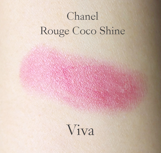 Chanel Rouge Coco Shine Viva swatch