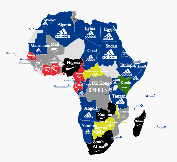 map adidas