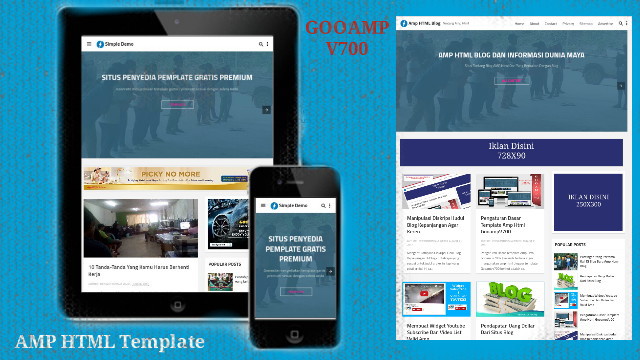 Gooampv700 Amp HTML Blogger Template Free Premium Template SEO Mobile Friendly