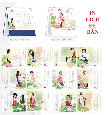 in lịch để bàn in lịch để bàn