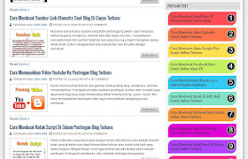 Cara Membuat Popular Post Warna Warni Di Blog Terbaru