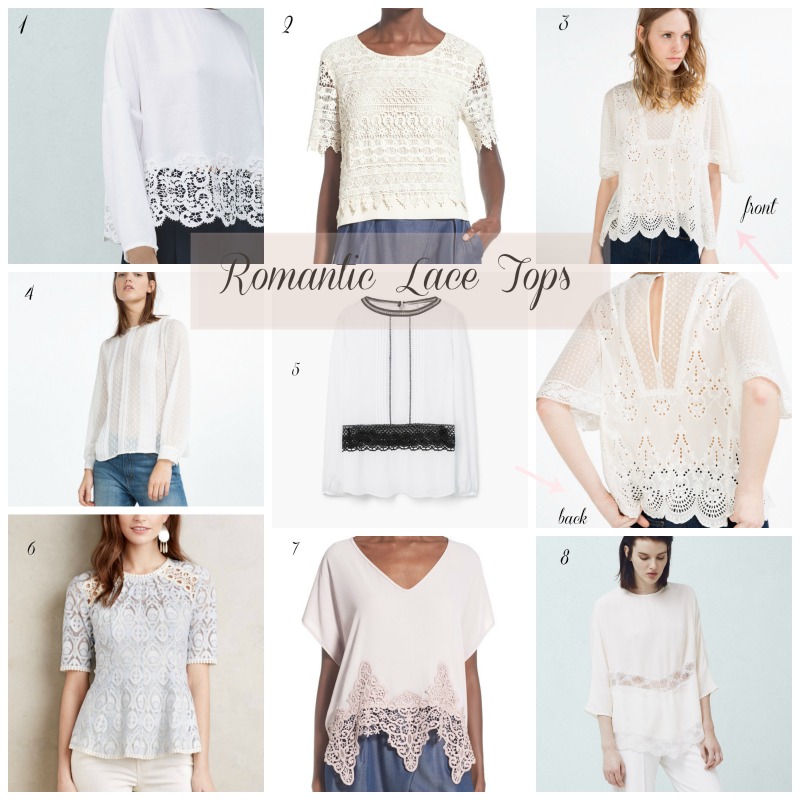 Inspiration in Stages : FASHION LOOKBOOK: Favorite, Romantic Lace Tops