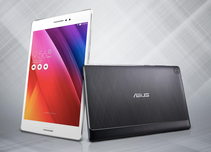 ASUS、Androidタブレット「ZenPad S 8.0」他、複数機種を発表。薄型軽量ボディにAtom Z3580、4GB RAM、USB