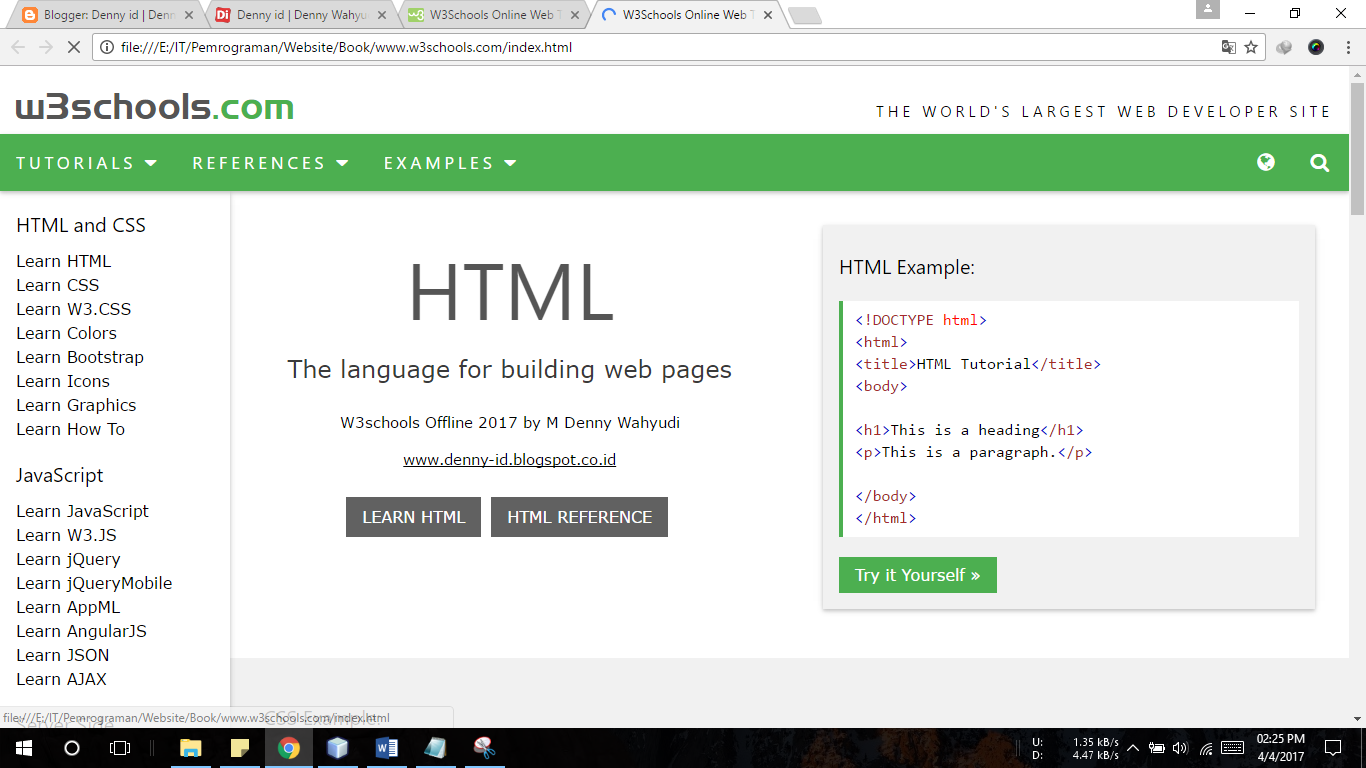 Download website w3schools offline size 333mb 2017 download 