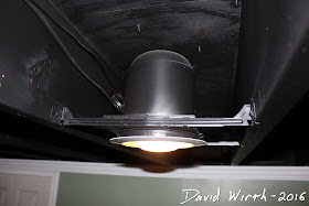 paint ceiling can lights, how to, black ceiling