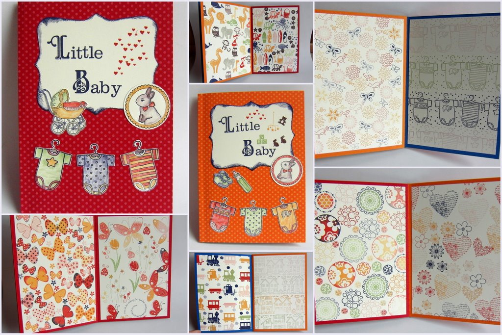 Eri's Kreativwerkstatt Babyalbum mit verschiedenen Stempelsets