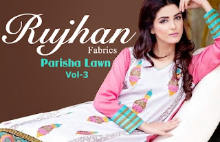 Parisha Lawn 2014 Vol-3 By Rujhan Fabric | Rujhan Fabrics ...