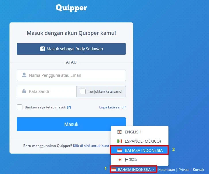 Bagaimana Cara mendaftar Quipper learn Siswa
