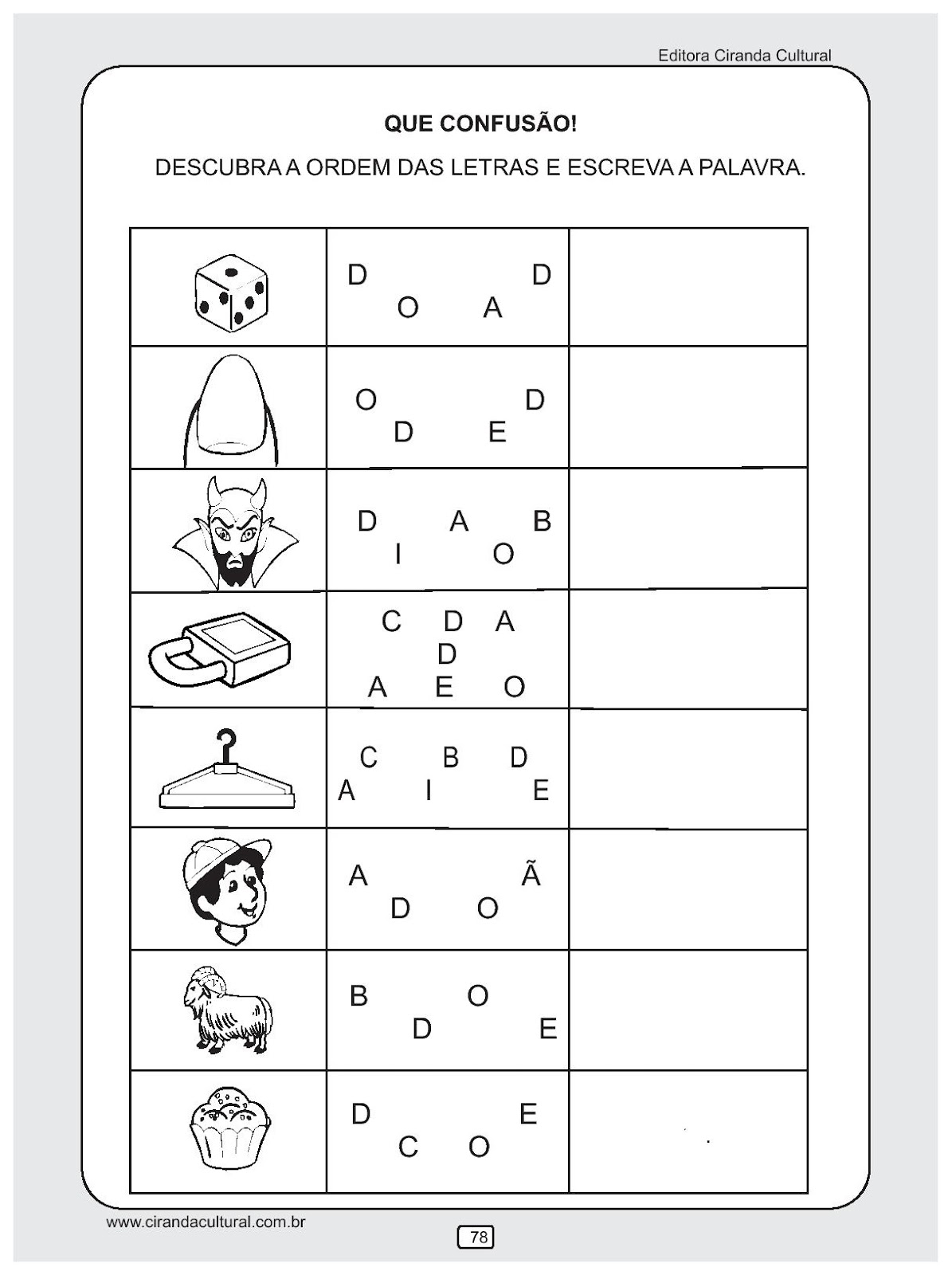 Atividades Alfabetização — SÓ Escola