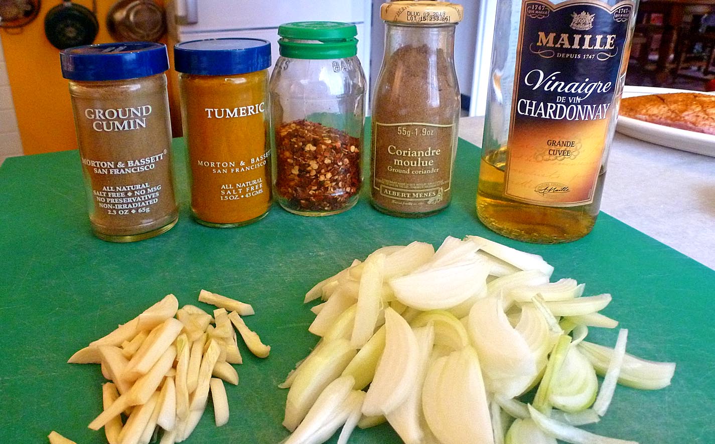 Living the life in SaintAignan Spicy panroasted okra with onions and