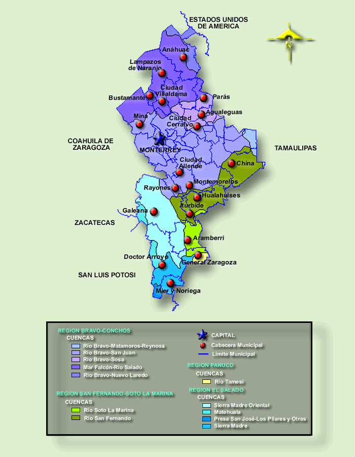 Un recorrido por Nuevo León Hidrografía