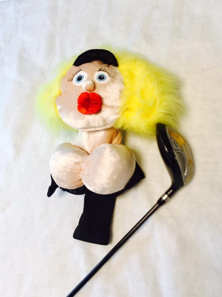 Custom Golf headcovers and puppets Golf babeheadcover