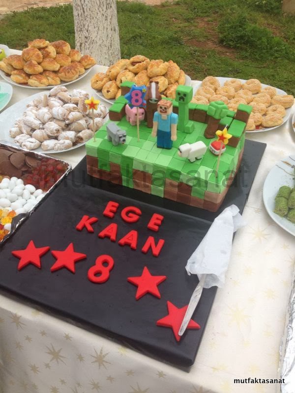 mutfaktasanat Minecraft Pasta ve Kurabiyeleri